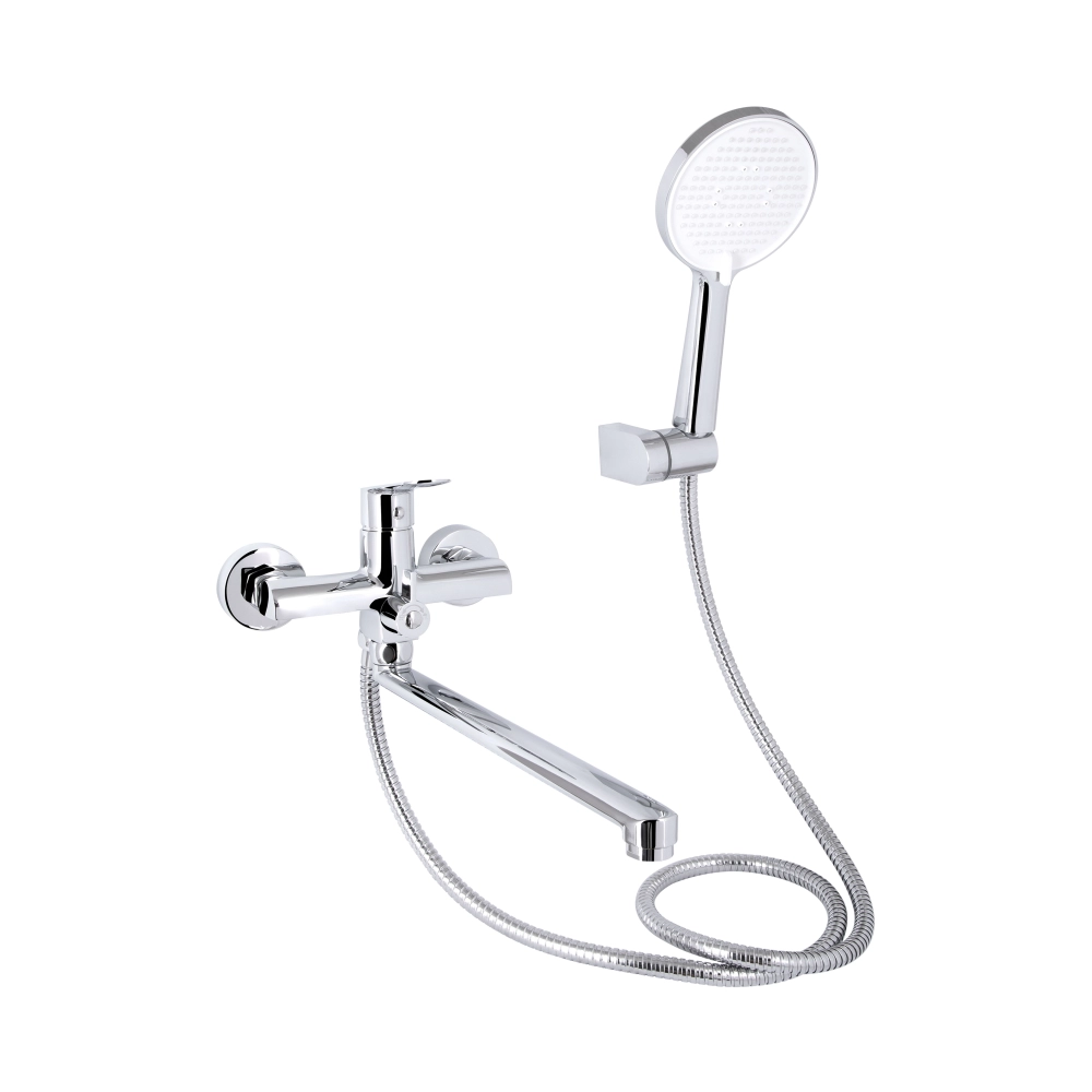 Змішувач для ванни Qtap Evia k30 з лійкою для душу Хром (SD00053703)