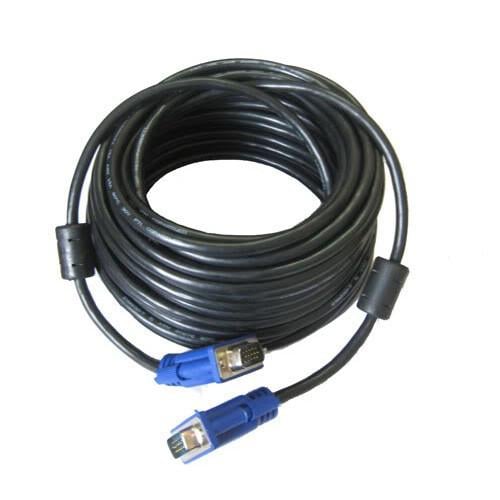 Кабель VGA to VGA MM с ферритами 10 м Black (285789)
