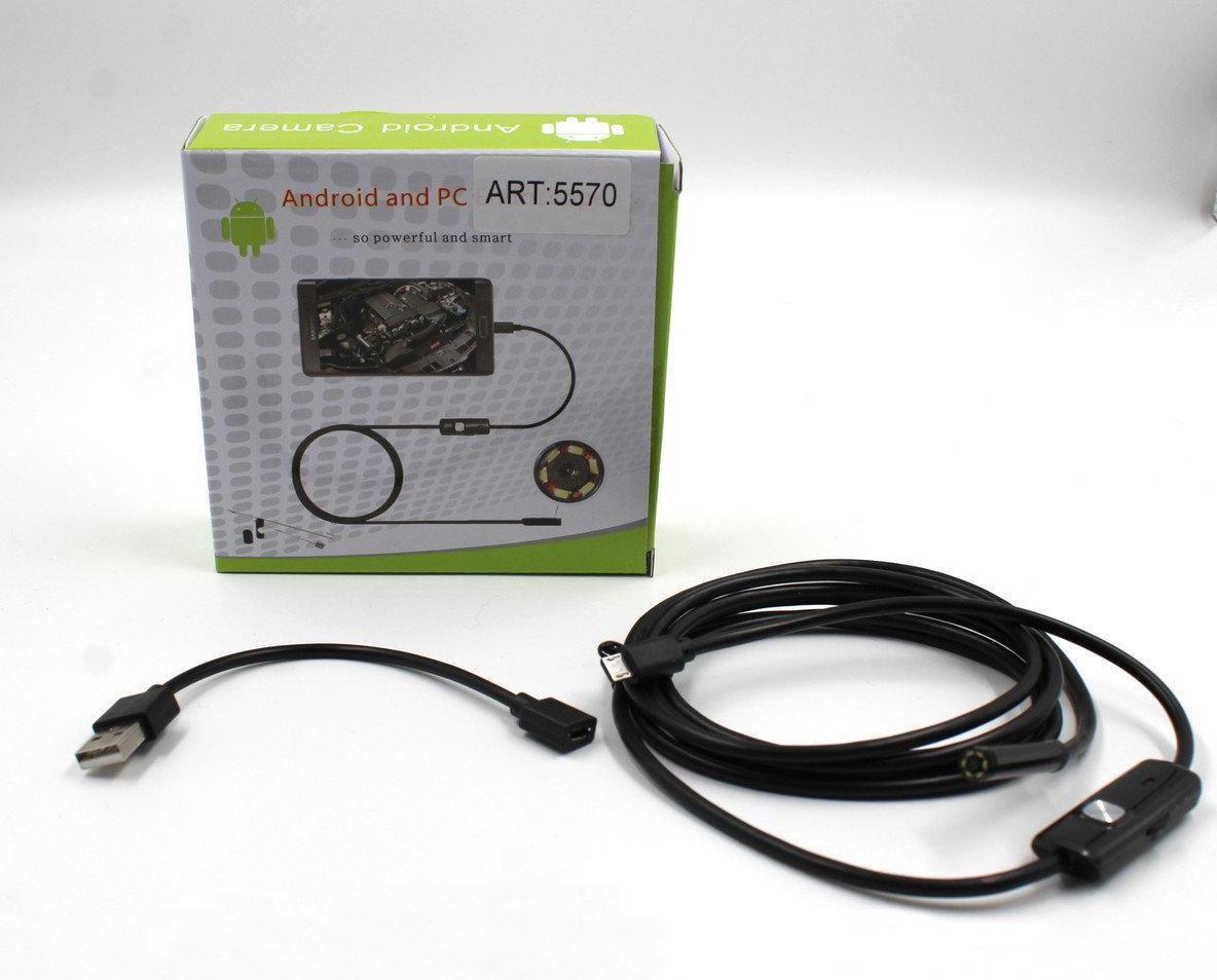 Эндоскоп с USB кабелем 2 м/7 мм (17945434) - фото 4