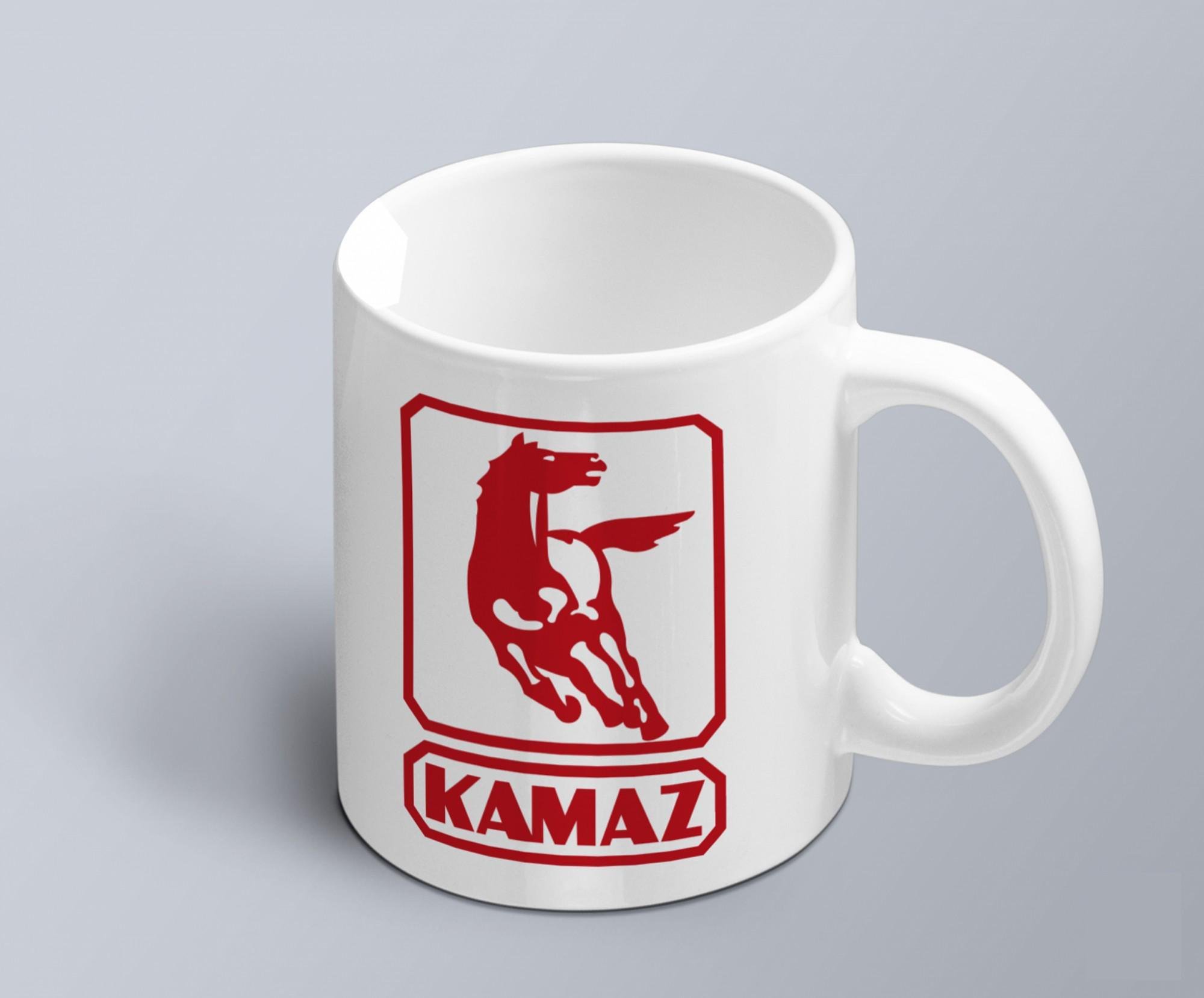 Чашка з принтом авто логотип Kamaz (02010102040)