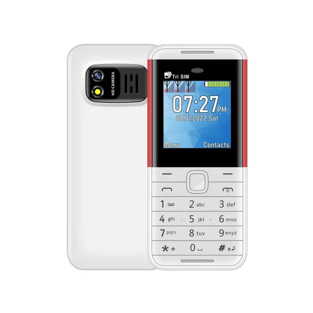Телефон мобільний міні AIEK BM5310 3SIM Білий