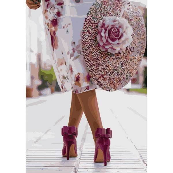 Картина по номерам Идейка Люди Люди Стильная штучка 35х50 см в термопакете (КНО4553-mt)