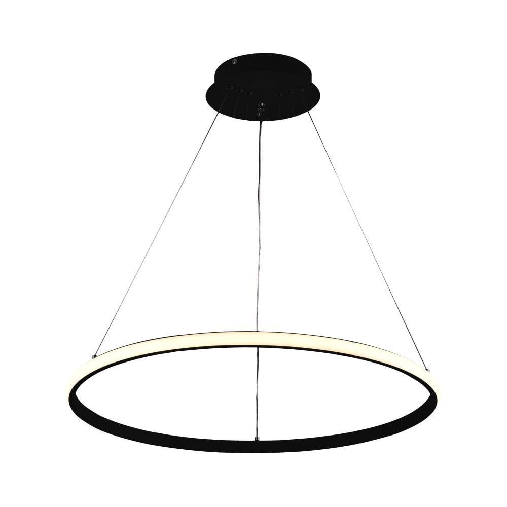 Люстра підвісна світлодіодна Sirius LCD3010 BK Чорний (27436476)