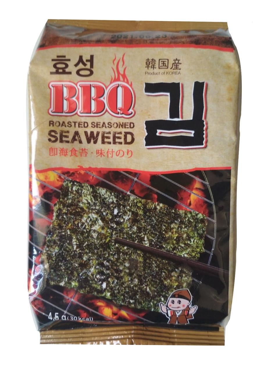 Нори-снек барбекю BBQ OCK-DONG-JA Seaweed Roasted Seasoned 4,5 г (000009573)