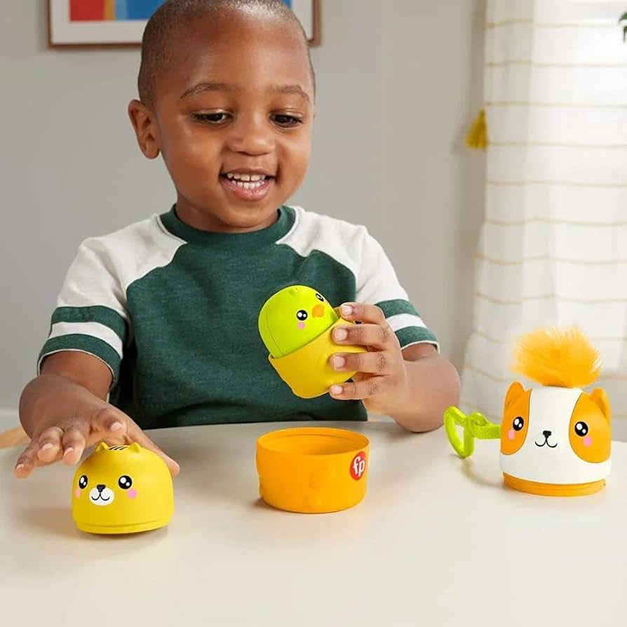 Игрушка для малышей Fisher-Price FP Pets On-The-Go Nesting Pets Stacking Toy For Preschool Kids 4 Pieces (2598024099) - фото 7