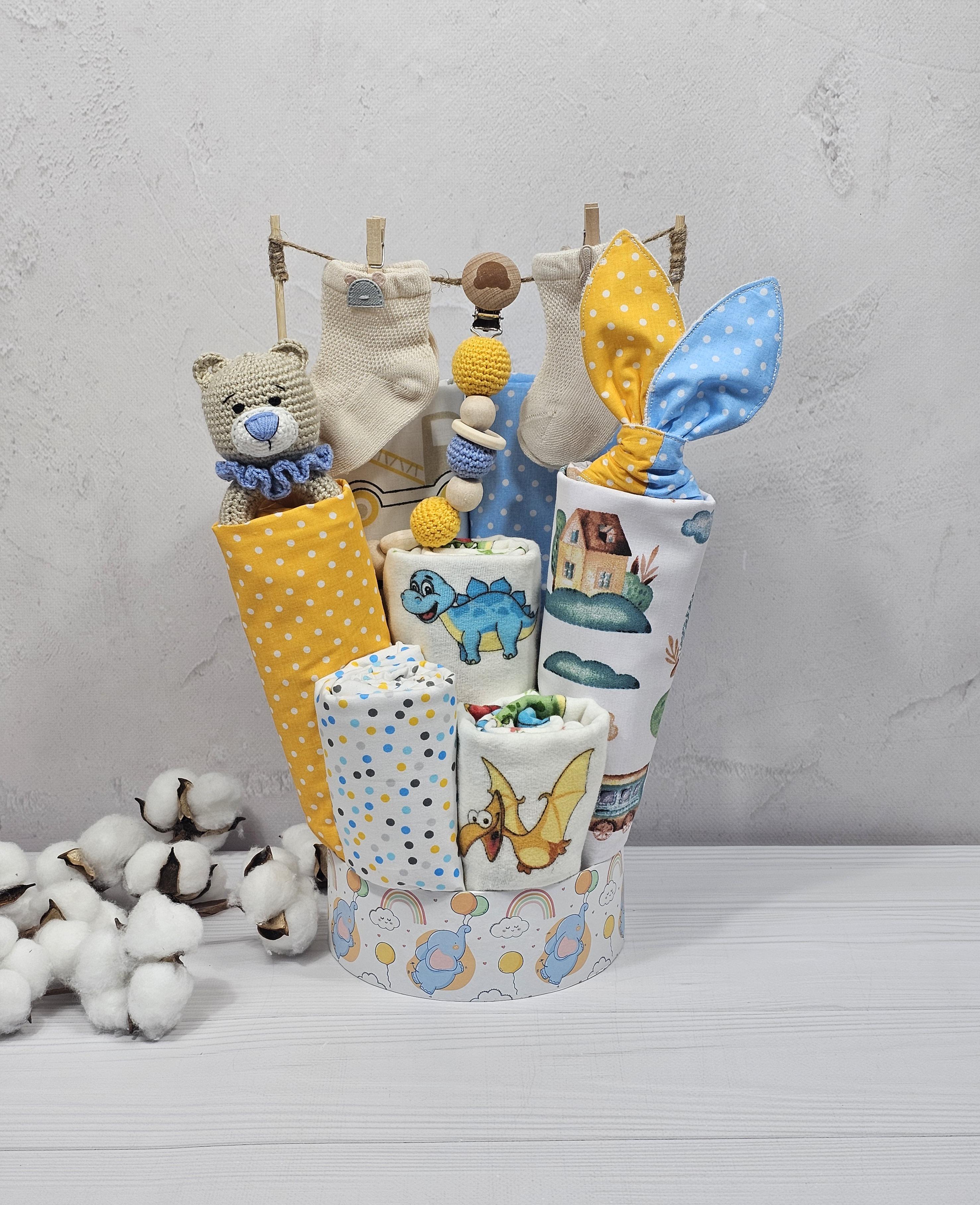 Букет с непромокаючих пеленок для младенцев a.l.babybox Патриотичный 2