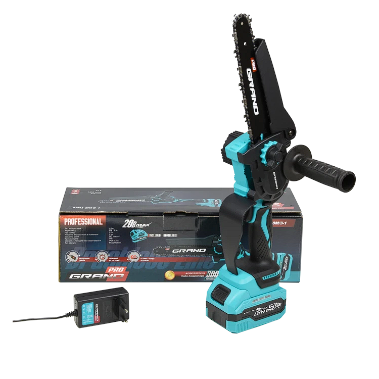 Пила цепная аккумуляторная Grand АПЦ-8М/3-1 2 шины/2 цепи