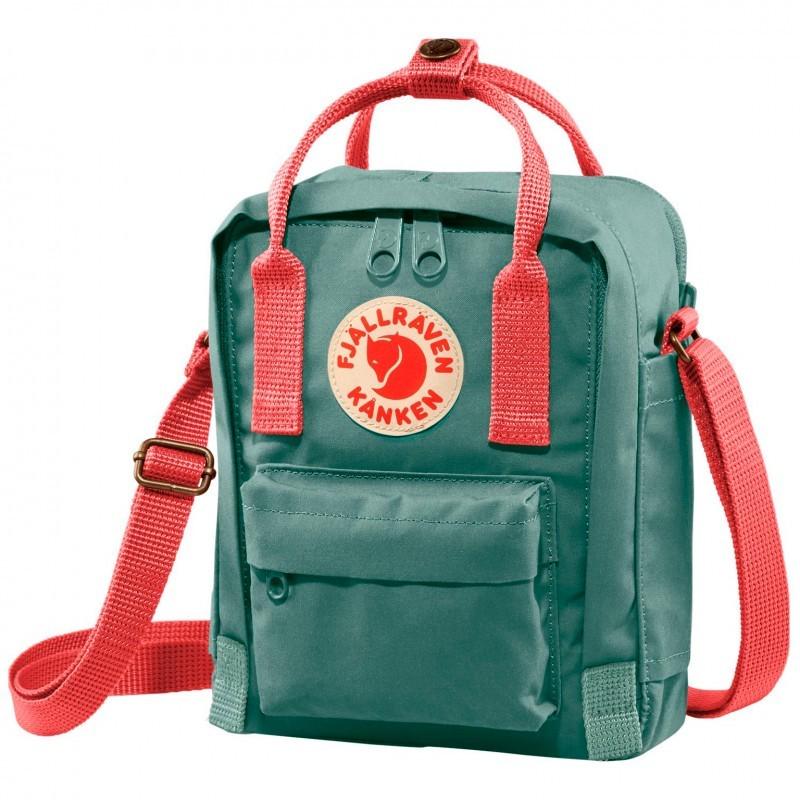 Сумка наплічна Fjallraven Kanken Sling Frost Green/Peach Pink (23797.664-319) Сумка наплічна Fjallraven Kanken Sling Frost Green/Peach Pink (23797.664-319)