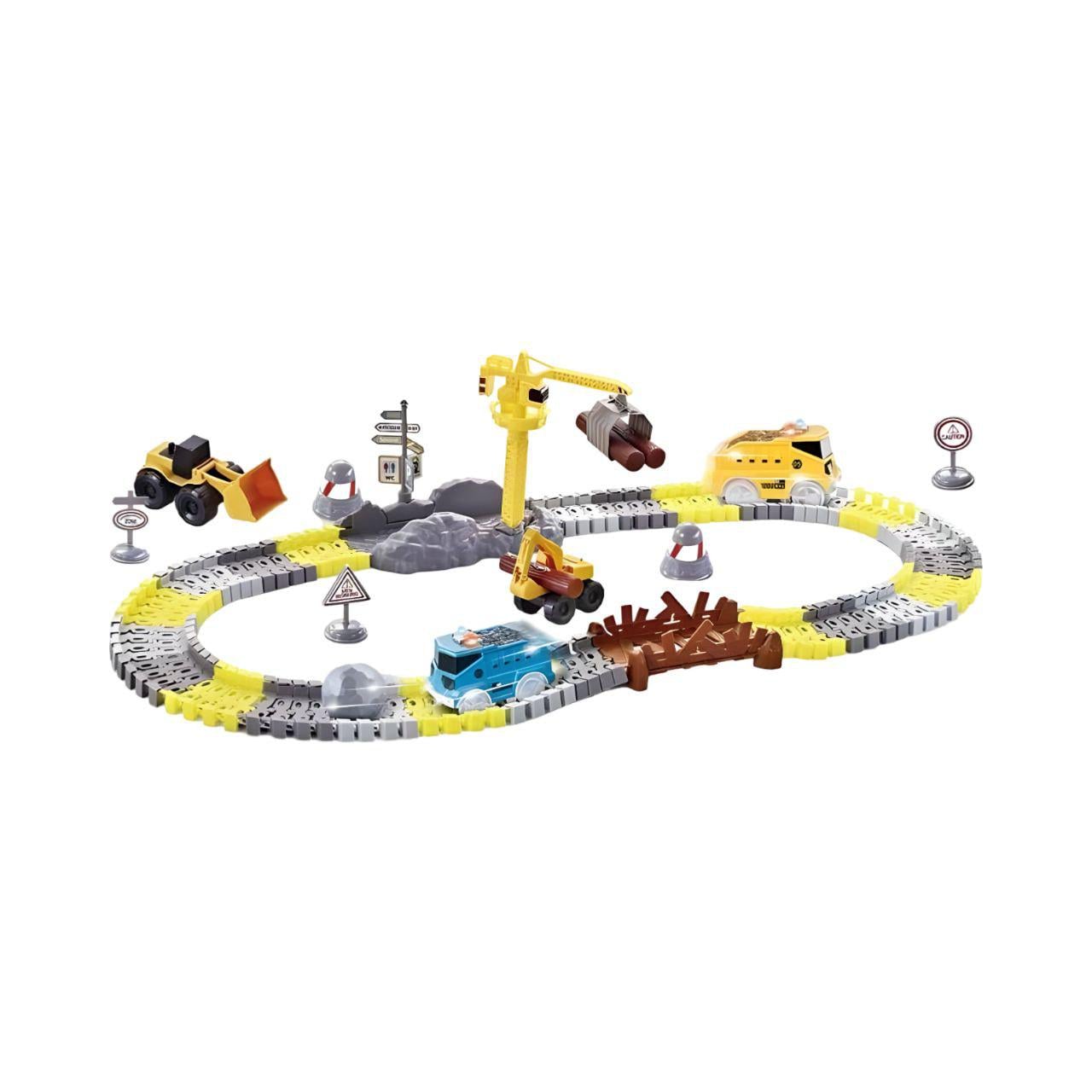 Строительная техника Трек 381 машинка с подсветкой декорации 120 деталей Строительная техника Трек 381 машинка с подсветкой декорации 120 деталей