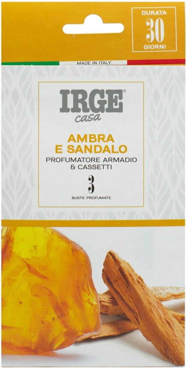 Ароматизатор для гардероба Irge в гранулах Ambra & Sandalo 3 шт. (14385)