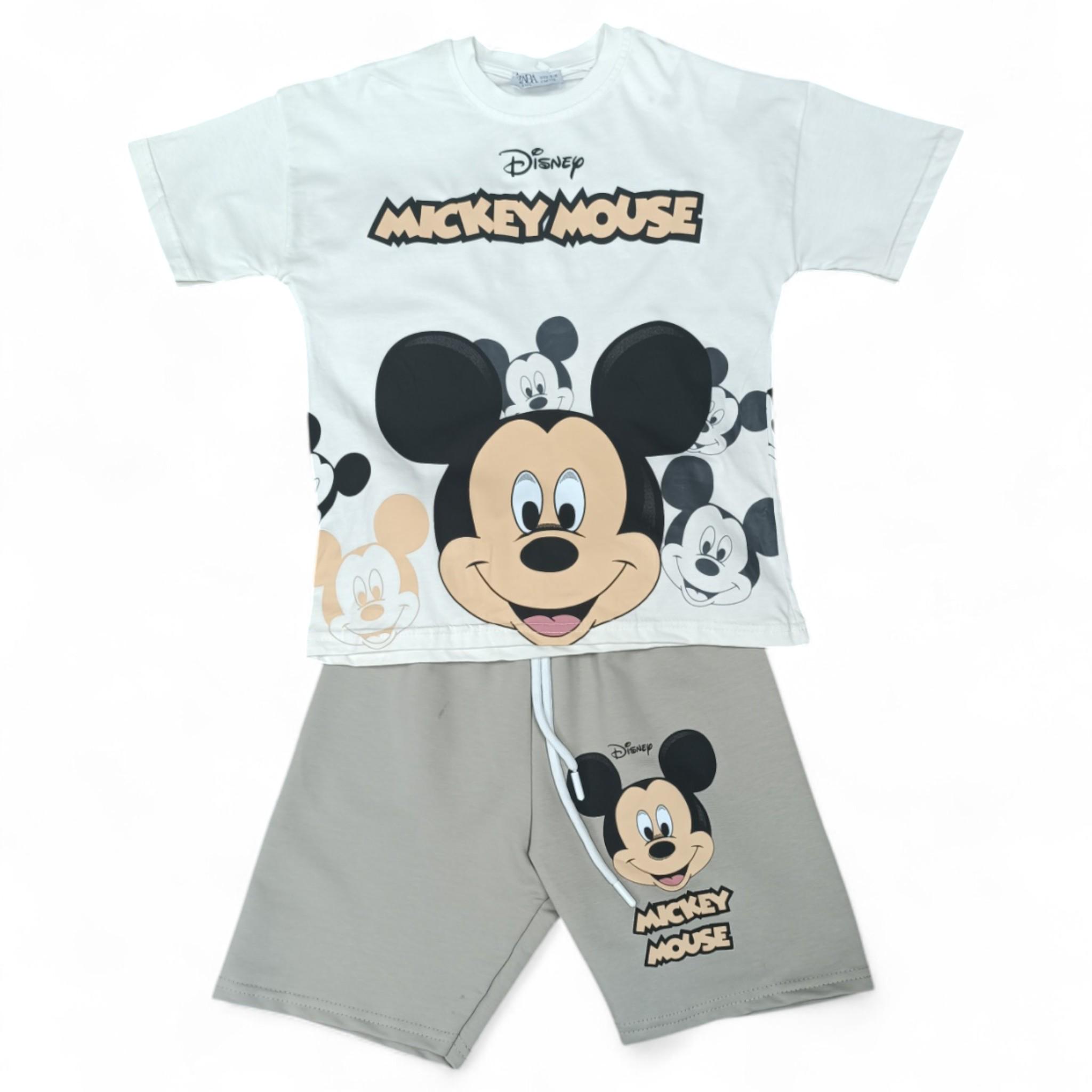 Костюм для мальчика летний Joun Line Mickey Mouse футболка и шорты 110 см Beige (S_787810Beige/110)