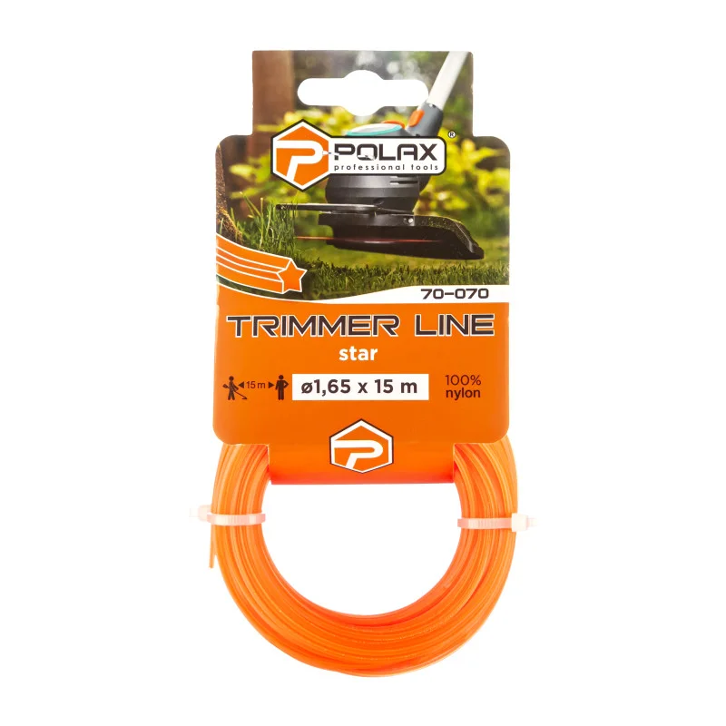Жилка для триммера Polax "Звезда" 1,65 мм 15 м (70-070)