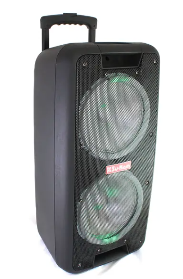 Портативна колонка Su‑Kam 1010 з двома мікрофонами Bluetooth 12V/220V (sp7072)