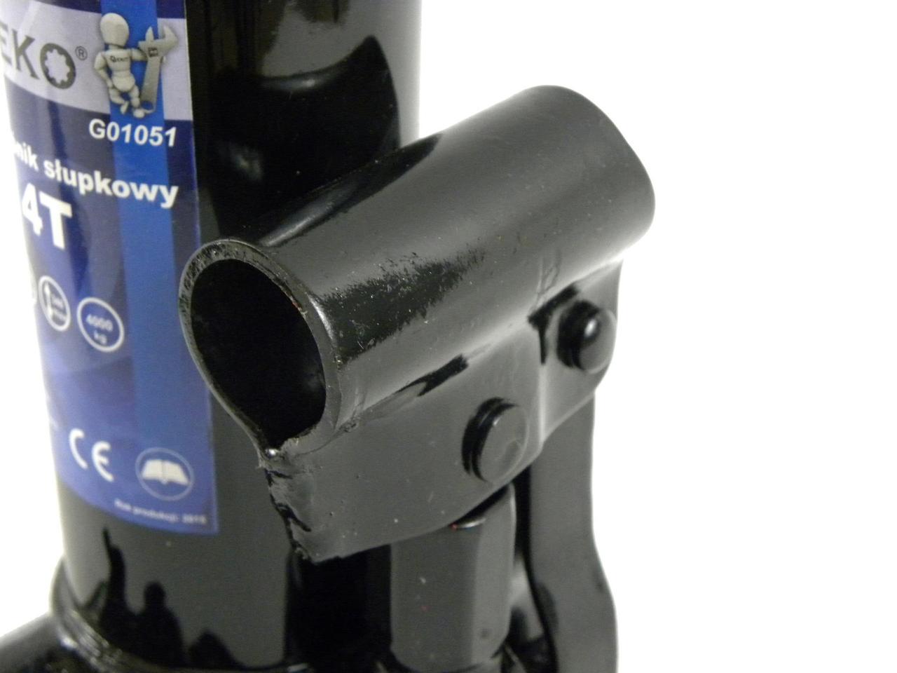 Домкрат гідравлічний GeKo пляшковий 4 тонни (G01051) - фото 4 Домкрат гідравлічний GeKo пляшковий 4 тонни (G01051) - фото 4