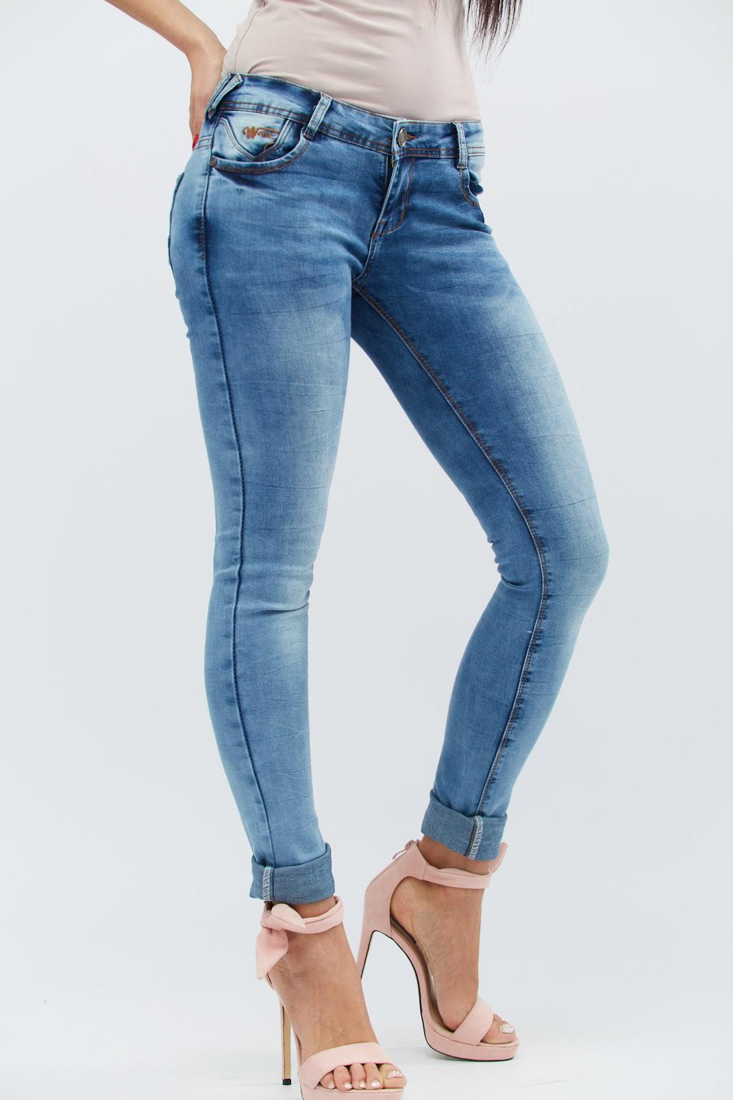 Джинсы Super Skinny -31034-11 р. 28 Голубой (2000002104100) - фото 4 Джинсы Super Skinny -31034-11 р. 28 Голубой (2000002104100) - фото 4