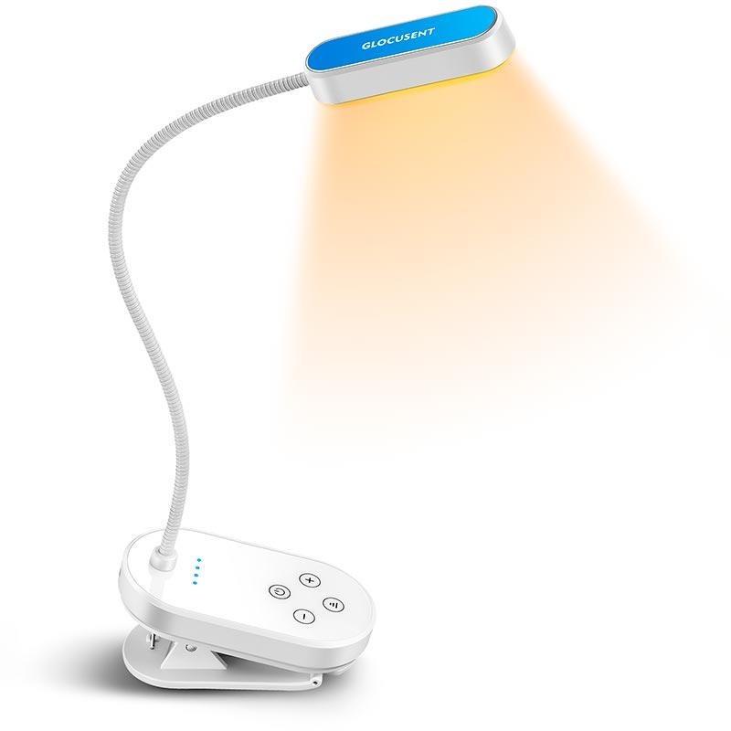 Настільна лампа Glocusent Mini clip-on Book light акумуляторна White (020051) - фото 1