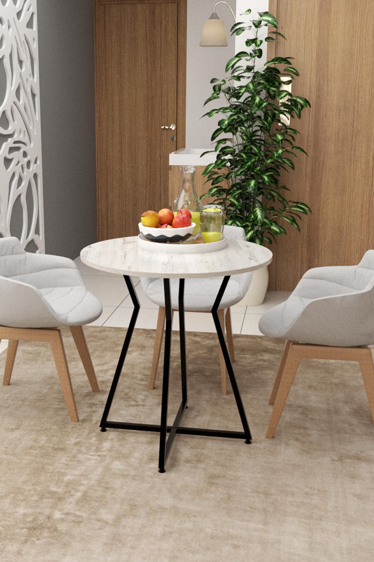 Обеденный стол EcoLoft Lumiere DSP-1169 в стиле лофт Дуб Кортона (DSP-1169-2)