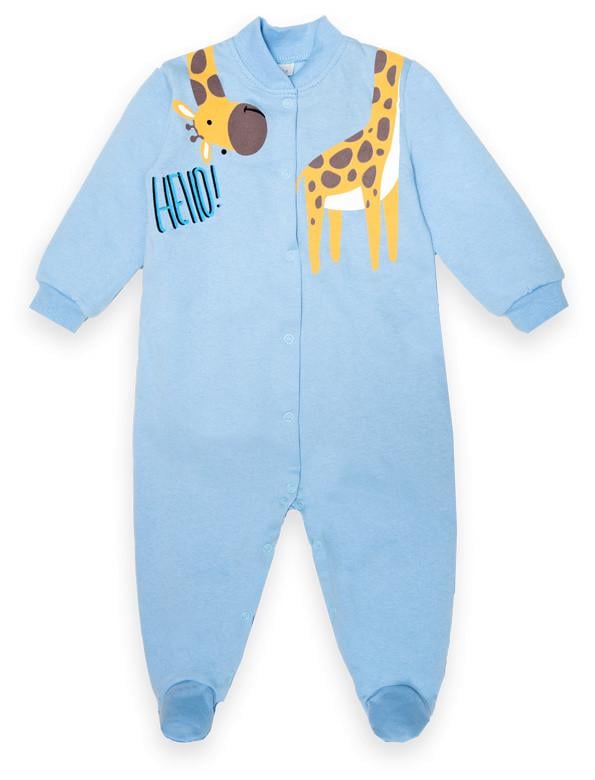 Комбинезон детский хлопковый для мальчика GabbiКВ-22-2-26 Жирафик 74 см Голубой (13308) Комбинезон детский хлопковый для мальчика GabbiКВ-22-2-26 Жирафик 74 см Голубой (13308)