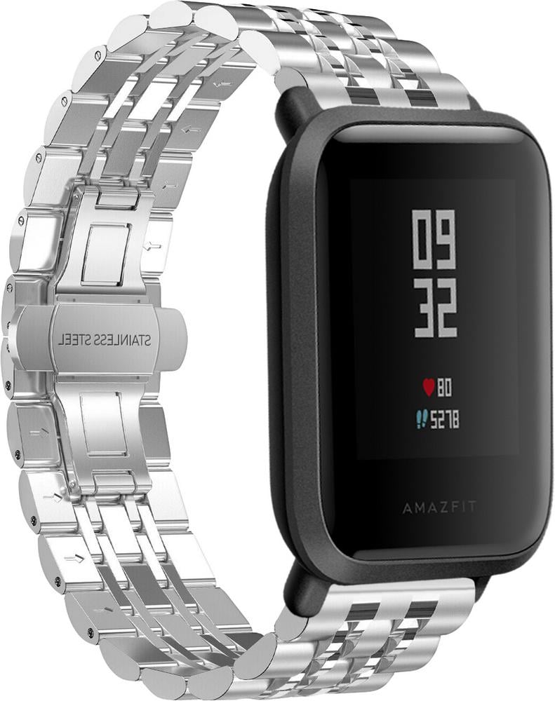 Браслет металевий Spinye для Amazfit Bip Silver (29162-59)