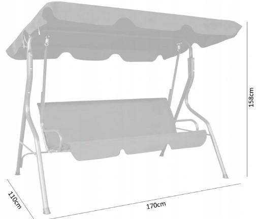 Качели садовые Garden трехместные с навесом раскладные до 200 кг - фото 2 Качели садовые Garden трехместные с навесом раскладные до 200 кг - фото 2