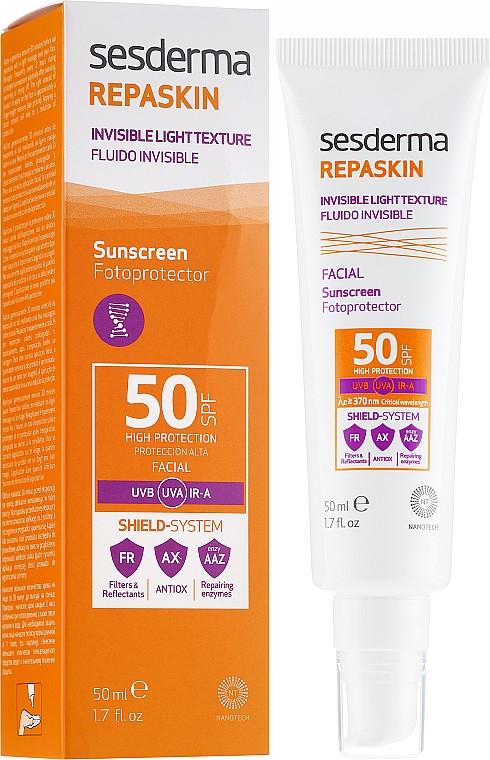 Лосьйон для тіла сонцезахисний SPF50 Sesderma REPASKIN Invisible Fluid SPF50 50 мл - фото 1