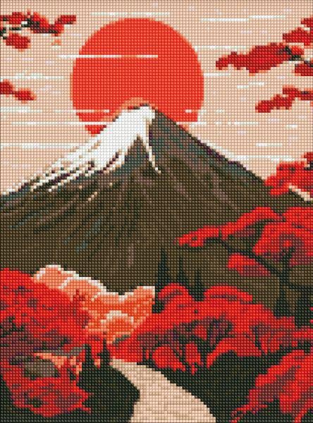 Алмазная мозаика Идейка Гора Фудзи с голограммными стразами 30х40 см (AMO7773)