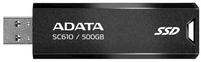 Портативний SSD ADATA SC610 500 GB USB 3.2 550/500 Mb/s Black (KST-SC610-500G-CBK\/RD)