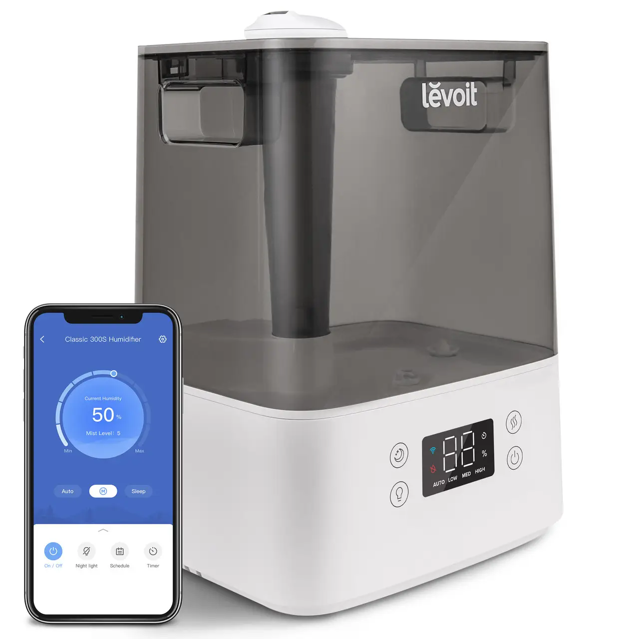 Увлажнитель воздуха Levoit Classic 300S с дистанционным управлением Grey (1414210498)