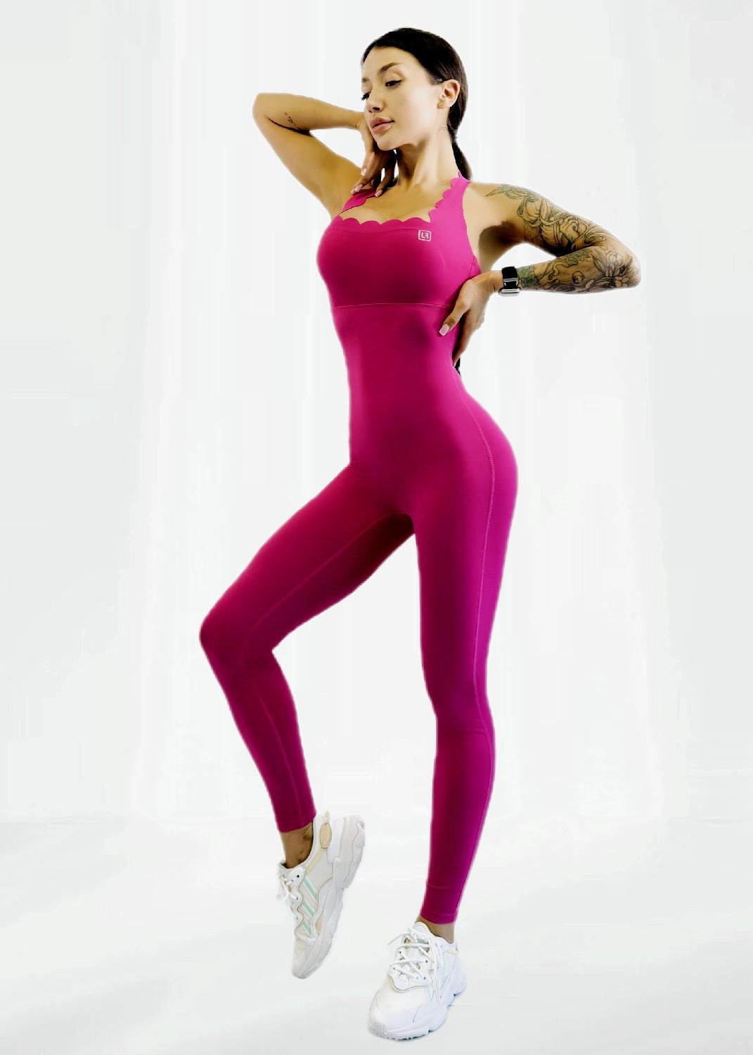 Комбинезон женский спортивный LILAFIT S Розовый (LFJ000051)