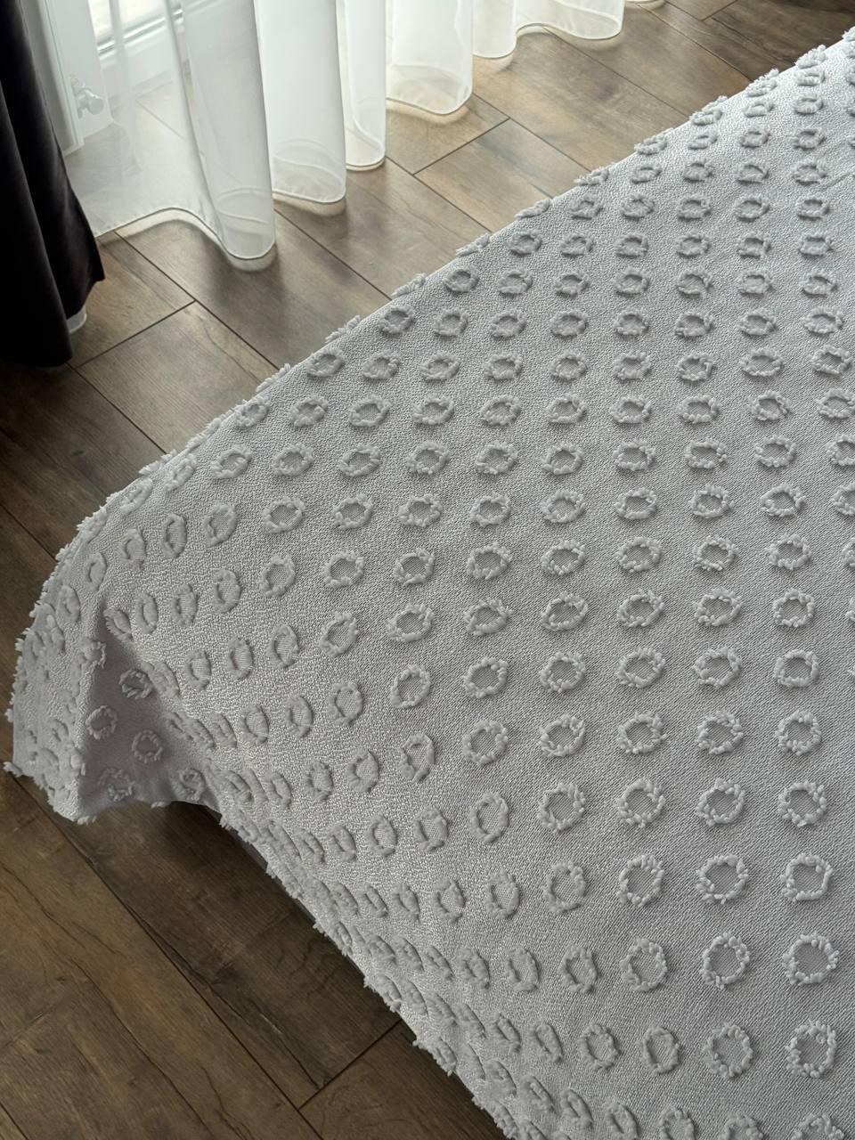 Покривало Інгрід 240x250 см Сірий (22899-8-240x250cm) - фото 8 Покривало Інгрід 240x250 см Сірий (22899-8-240x250cm) - фото 8