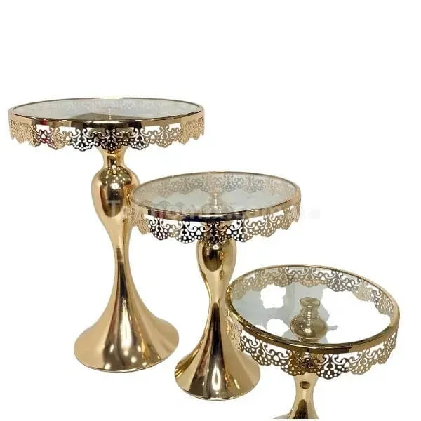 Набор подставок 16412-1 для десертов с кристаллами 3 шт. (44506-_2118) - фото 2 Набор подставок 16412-1 для десертов с кристаллами 3 шт. (44506-_2118) - фото 2