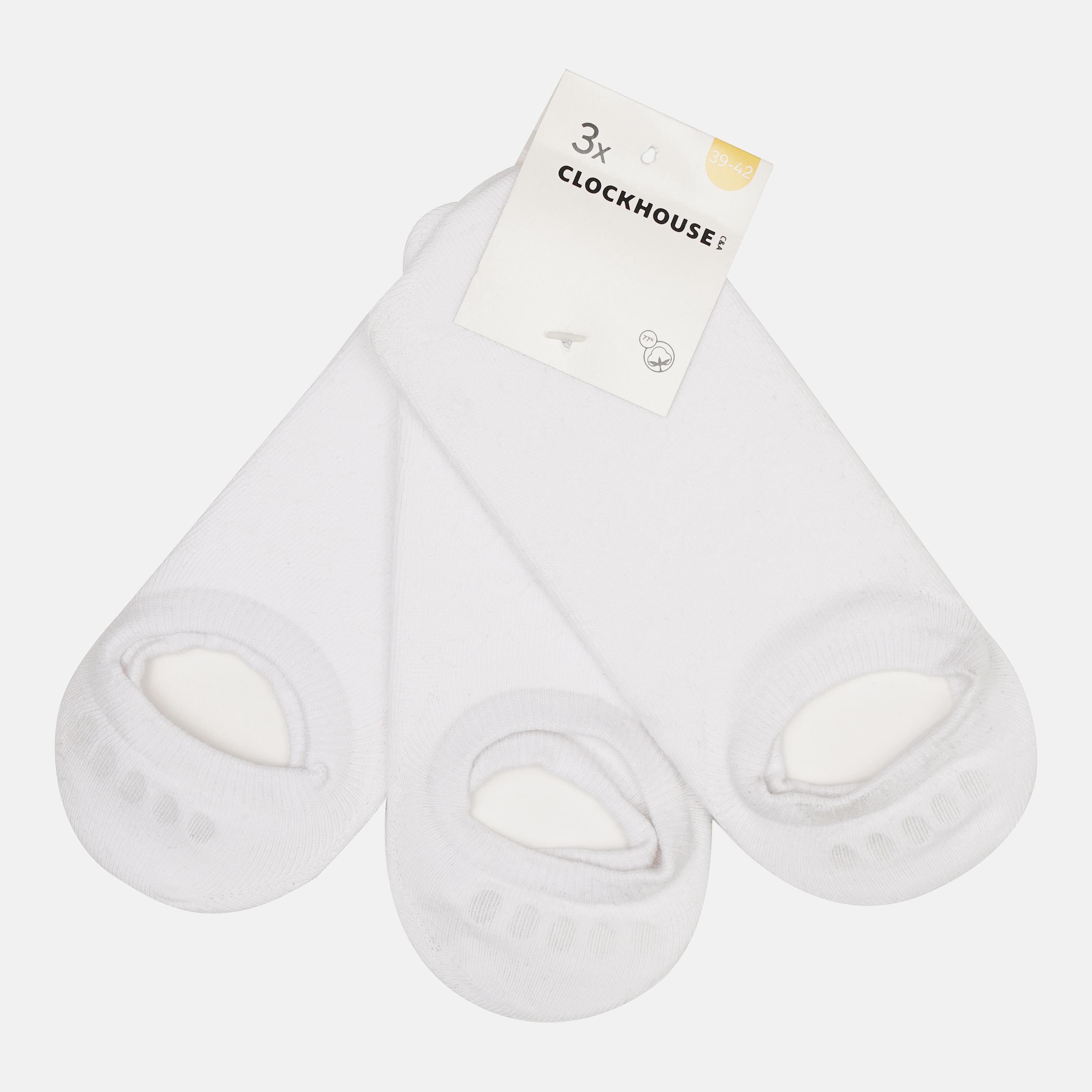 Носки C&A 3 пары р. 39-42 Белый (7905079840601)