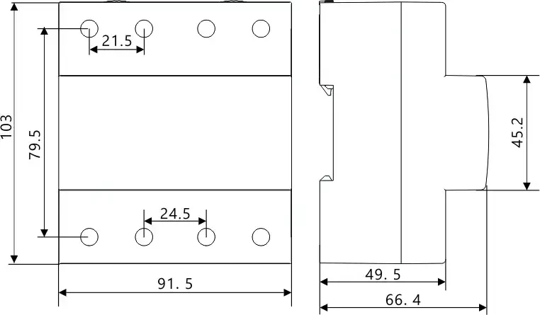 Реле трифазне реле контролю напруги та струму 100A AVR-100TF Samwha - фото 4