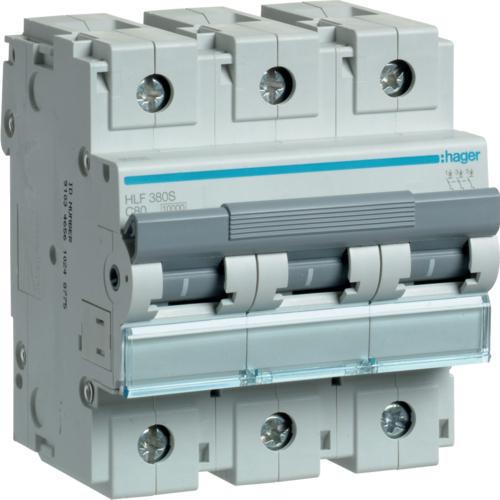 Автоматический выключатель Hager HLF380S С 3p 80А (28682758)
