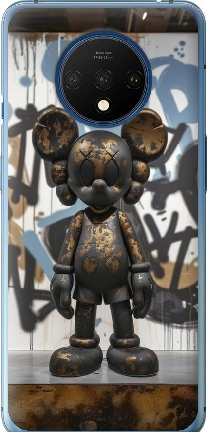 Чехол на OnePlus 7T Bronze kaws v2 (6098u-1809-42517)