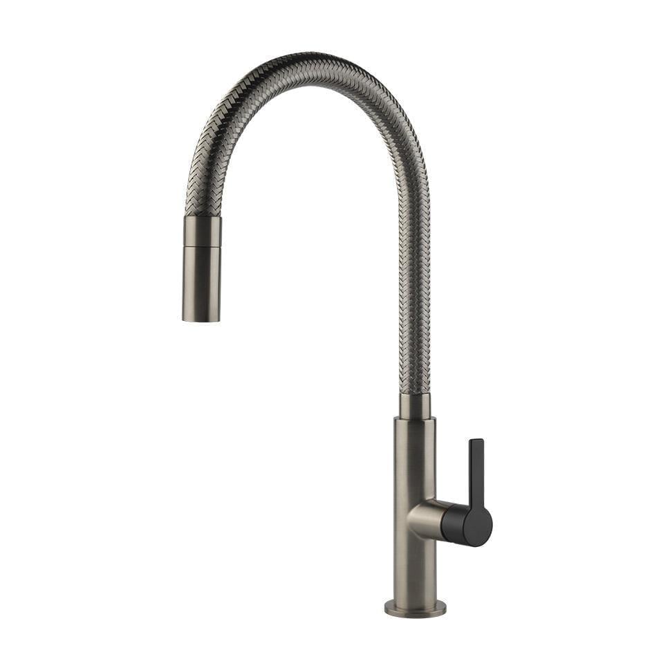 Смеситель кухонный для мойки Gessi Mesh Finox/Matt Black (60003599)