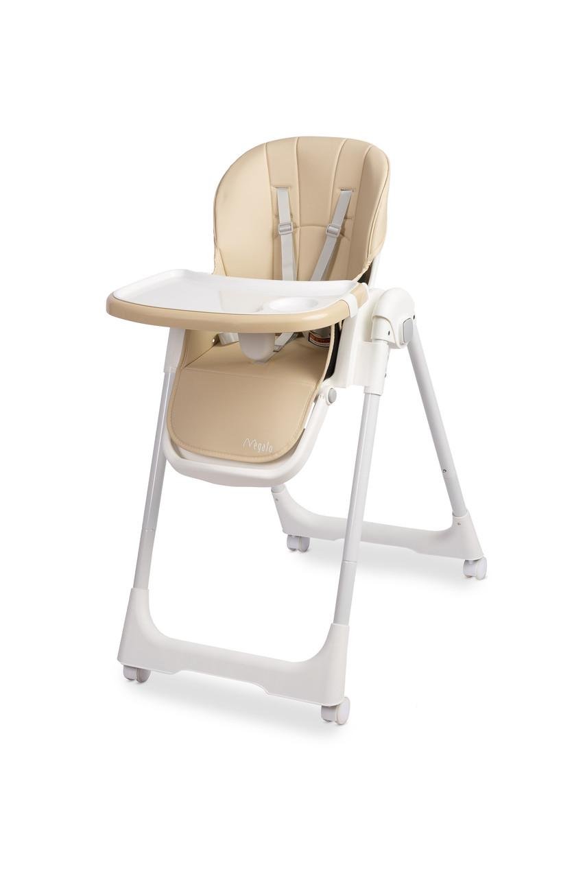 Стільчик для годування Caretero Megalo з коліщатками Beige (398181) - фото 1