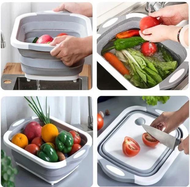 Доска складная разделочная для мытья и резки овощей(2311) - фото 2