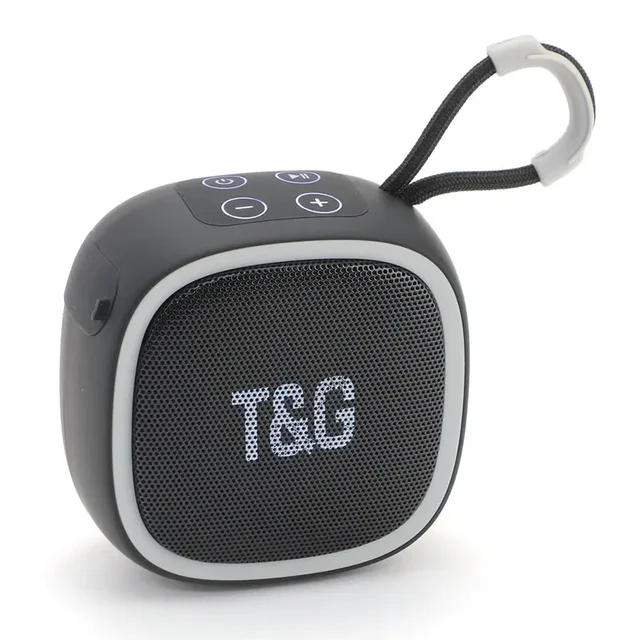 Портативная колонка TG659 Bluetooth BT/USB/TF/FM 5 W с ремешком Черный (587981)