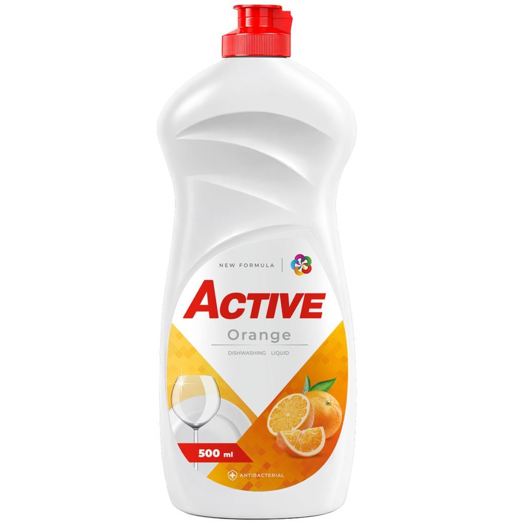 Гель для мытья посуды Active Апельсин 500 мл (hx-47150)
