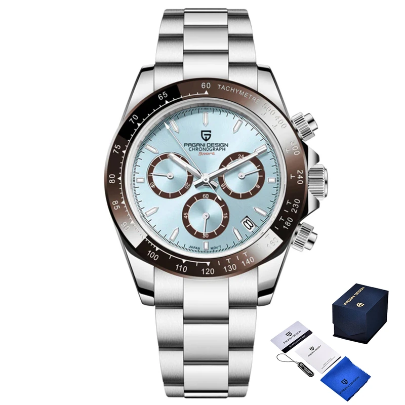 Наручний годинник Pagani Design PD-1644 Silver/Blue