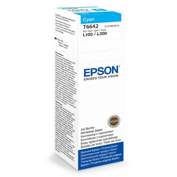 Чорнило для струменевого принтера Epson L100 Cyan (C13T66424A) - фото 2