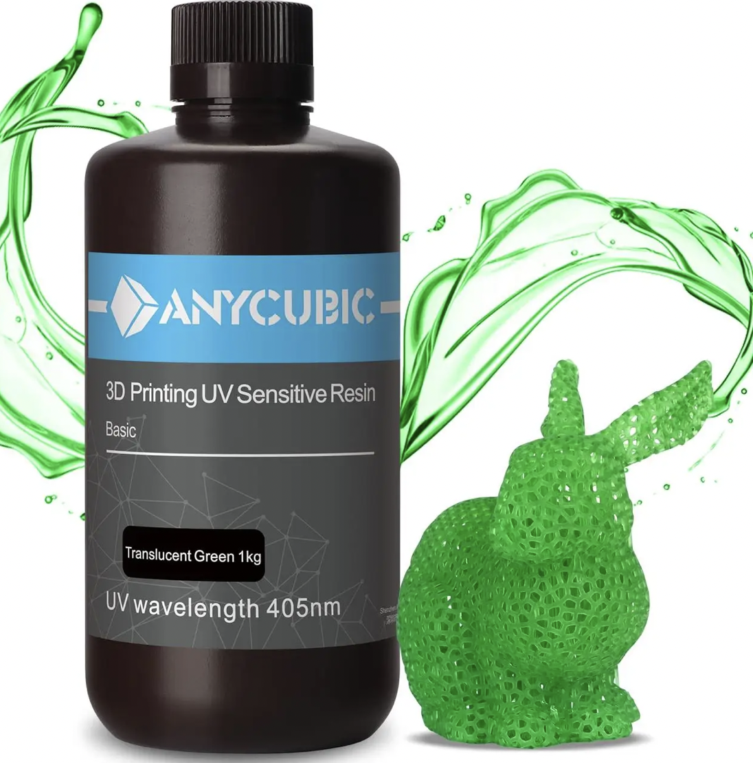 Фотополімерна смола Anycubic Standard Resin Translucent Green (SPTTG-104C)