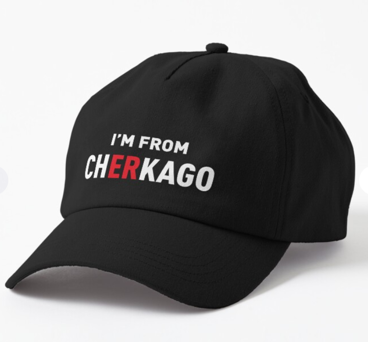 Кепка унисекс Malfini с патриотической надписью "I'm from Cherkago" Черный (УКР380К-1)
