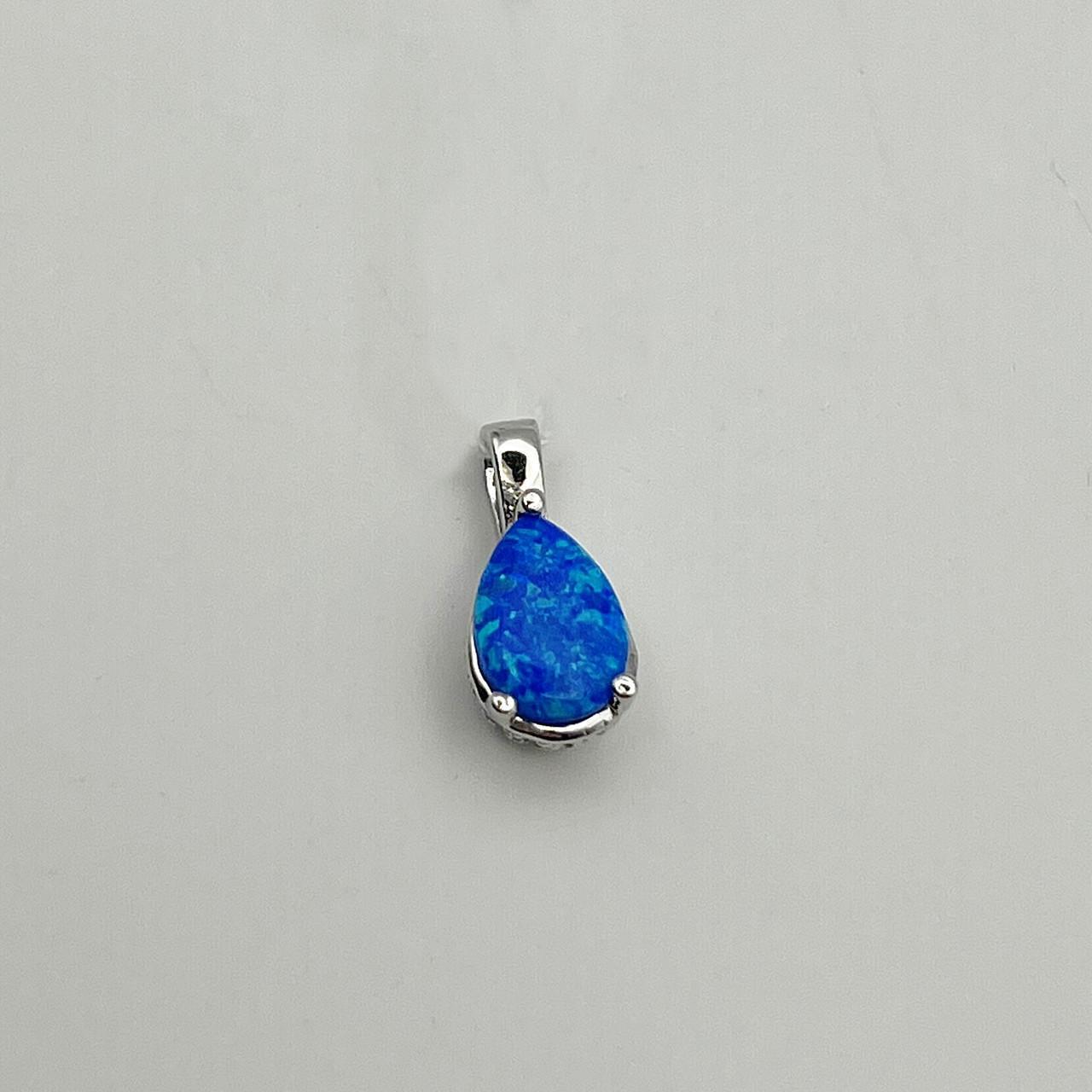 Серебряный кулон с синим опалом 0,97 г (2499529176)