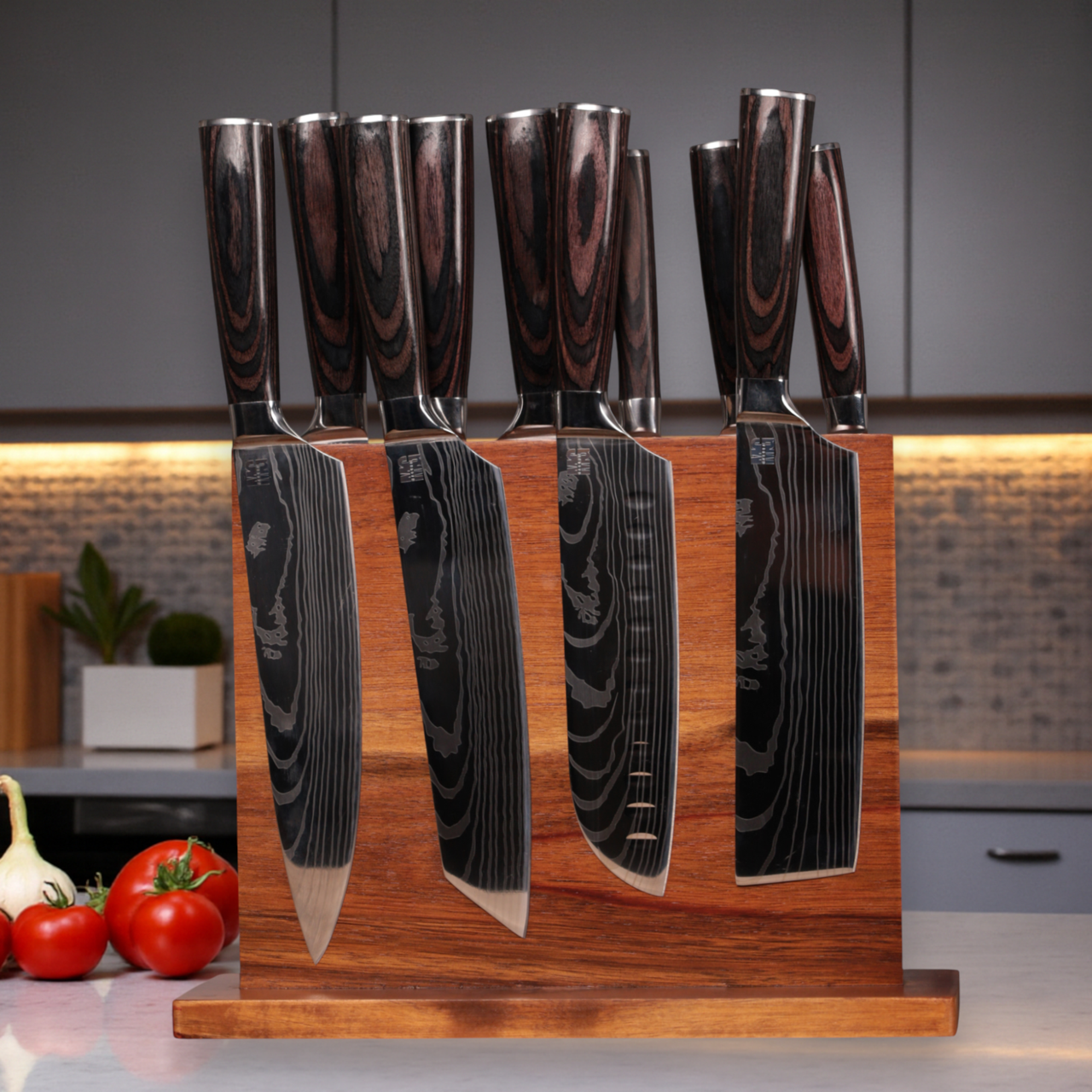 Набір ножів кухонних MAGURA Kitchen 11в1 Wood (35010690)