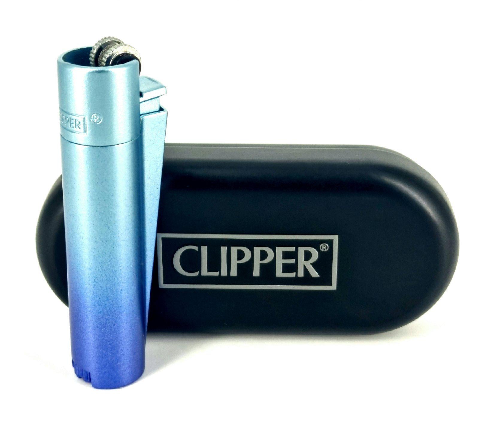 Зажигалка Clipper металл Голубой (11818673)