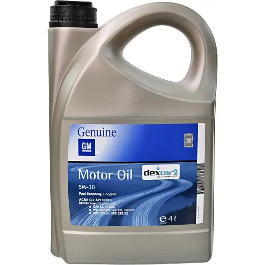 Моторное масло General Motors Dexos2 5W-30 4 л (93165556) Моторное масло General Motors Dexos2 5W-30 4 л (93165556)