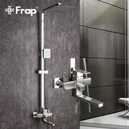 Душевая система Frap H802 F24802 из нержавеющей стали поворотный излив-переключатель на лейку 1 режим - фото 3