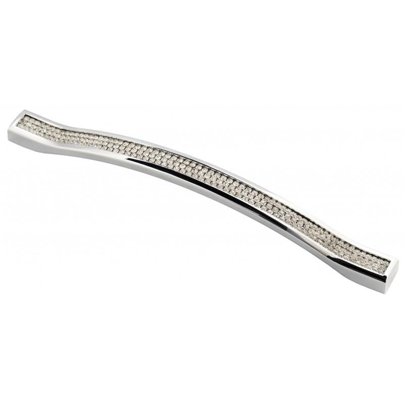 Ручка OZKM Odessa 5268-06 192 мм с камнями Хром